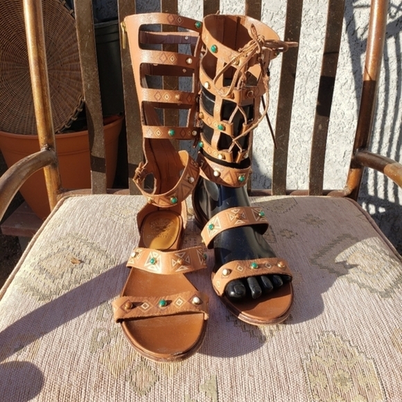 Vince Camuto gladiator Shandon Wedge Sandal - Picture 5 of 11